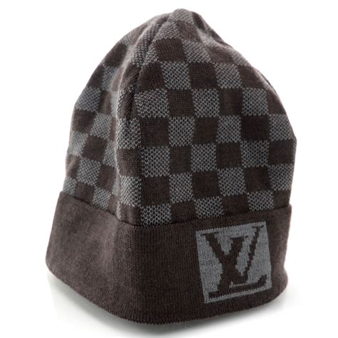 bonnet louis vuitton marron|louis vuitton petit damier hat.